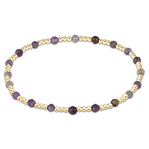Gemstone Sincerity Pattern 3mm Bracelet in Ameythst