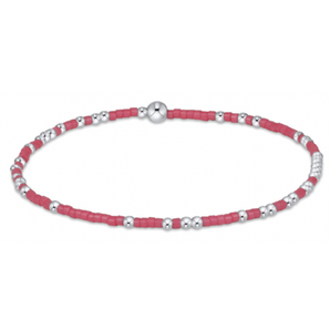 Hope Unwritten Sterling Silver Bracelet in Bright Pink