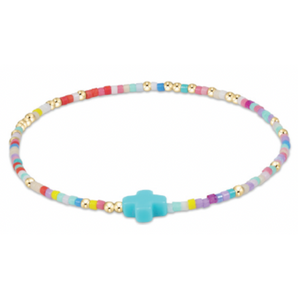 Hope Unwritten Signature Cross Bracelet in Hot Mess