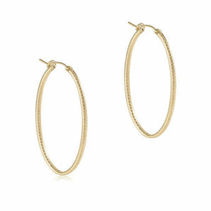 2" Oval Textured Hoop