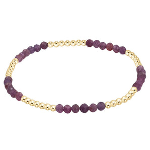 Blissful Pattern 2.5mm Bracelet in Ruby