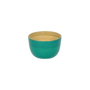 Bamboo Rice Bowl in Turquoise
