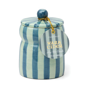 Cabana Stripe Candle-Blue/Navy