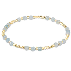 Gemstone Joy 3mm Bracelet in Aquamarine