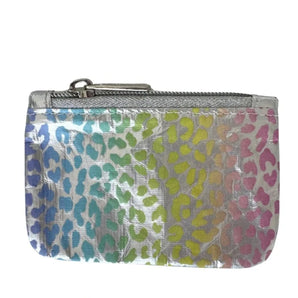 Card Pouch in Ombre Rainbow Leopard Print