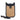 Leather & Straw Cellphone Crossbody in Camel