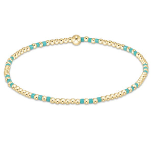 Hope Joy 2mm Bead Bracelet in Turquoise