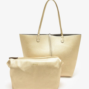 Departure Tote in Platium/Silver