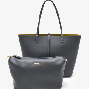 Departure Tote in Slate/Mustard
