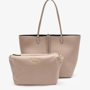 Departure Tote in Stone/Black