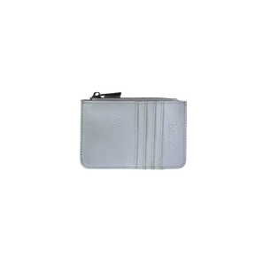 Leather Card / Coin Wallet in Bright White