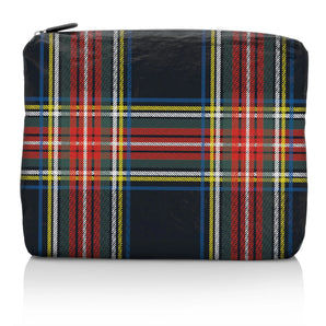 Zipper Pouch in Holiday Plaid