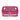 Mahjong Tile Storage Bag in Metallic Pink