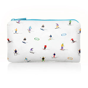 Mini Pouch with Dancing Skiers with Googles