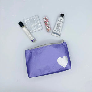Pouch in Purple with Heart