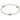 Cross 3mm Bracelet in Mixed Metal