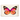 Glass Tray in Pink Sardinia Butterfly