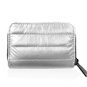 Puffer Wallet in Silver