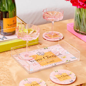 Rose Butterfly Coaster Set/4