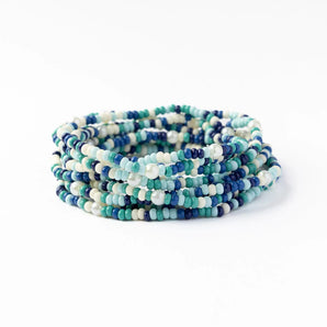 Sage Bracelet Stack in Blue