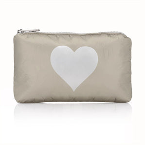 Pouch in Beige with Heart