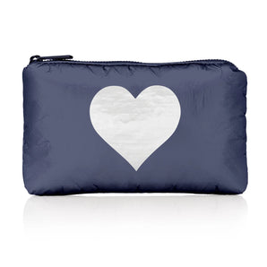 Pouch in Navy with Heart