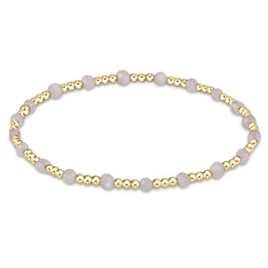 Gemstone 3mm Sincerity Pattern Bracelet in Moonstone