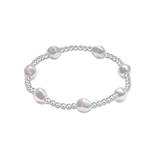 3mm Admire Bracelet Pearl/Sterling Silver
