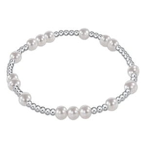 5mm Hope Unwritten Bracelet Pearl/Sterling Silver