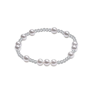 6mm Hope Unwritten Bracelet Pearl/Sterling Silver