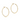 1.25" Round Textured Hoop in Gold