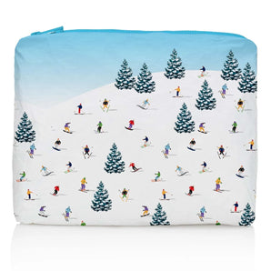 Large Zipper Pouch in Bluebird Ski Day