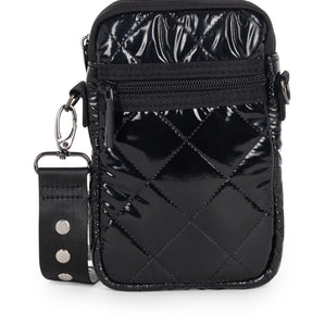 Casey Cell Phone Bag Quilt Noir