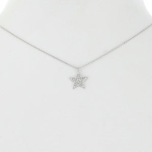 Pavé Star Necklace - Silver