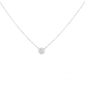 Single Circle Necklace - Silver