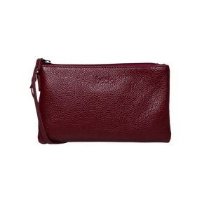 Ziplet Leather Bag Barcelona/Deep Red