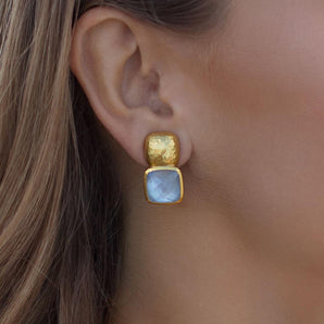 Catalina Earring - Aquamarine Blue