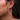 Triple Bezel Crystal Stud Earring in Clear