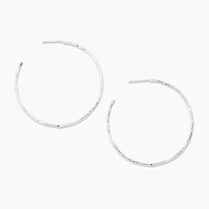 Taner Hoops - Silver
