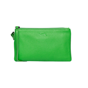 Ziplet Leather Bag Frog/Neon Green