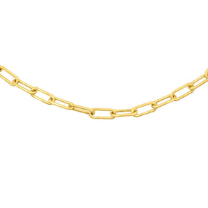 18" 3.5mm Oval Gold Vermeil Chain