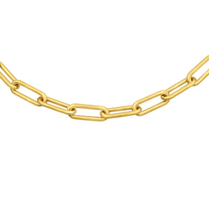 18" 5mm Oval Gold Vermeil Chain