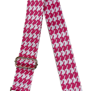 Houndstooth Strap in Pink/White