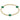 3mm Cross Bracelet Emerald