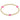 3mm Cross Bracelet Bright Pink