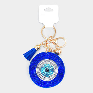 Bling Evil Eye Keychain
