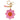 Bling Pink Daisy Keychain
