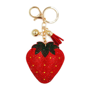 Bling Strawberry Keychain