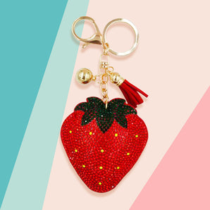 Bling Strawberry Keychain