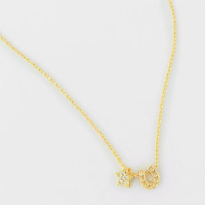 Star and Horseshoe Necklace Gold
